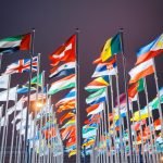 national flags of countries all over the world