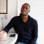 african american guy having coffee