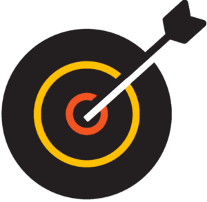 Arrow and target representing LifeRing Fundraising, Marketing and Communications Team