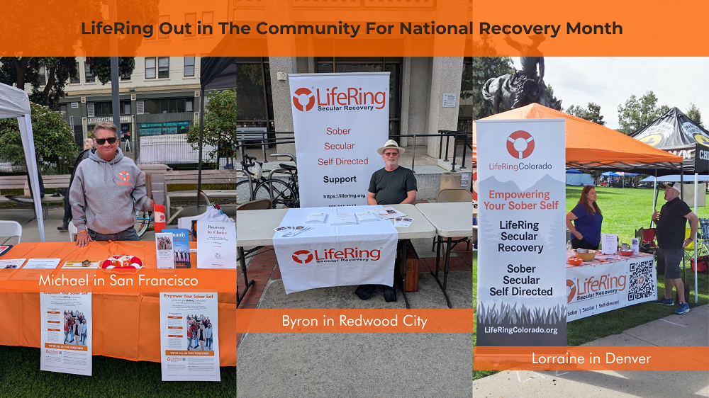 LifeRing Out in the Community For Recovery Month Photo Collage Smaller