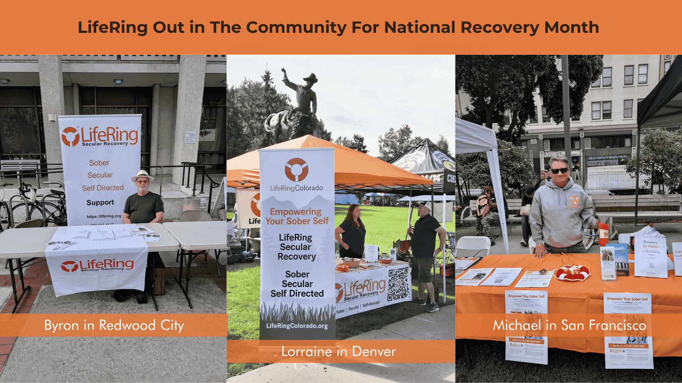 LifeRing Out in the Community For Recovery Month Photo Collage - 2