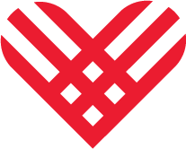 Dark orange heart made of lines, GivingTuesday 2025 logo.