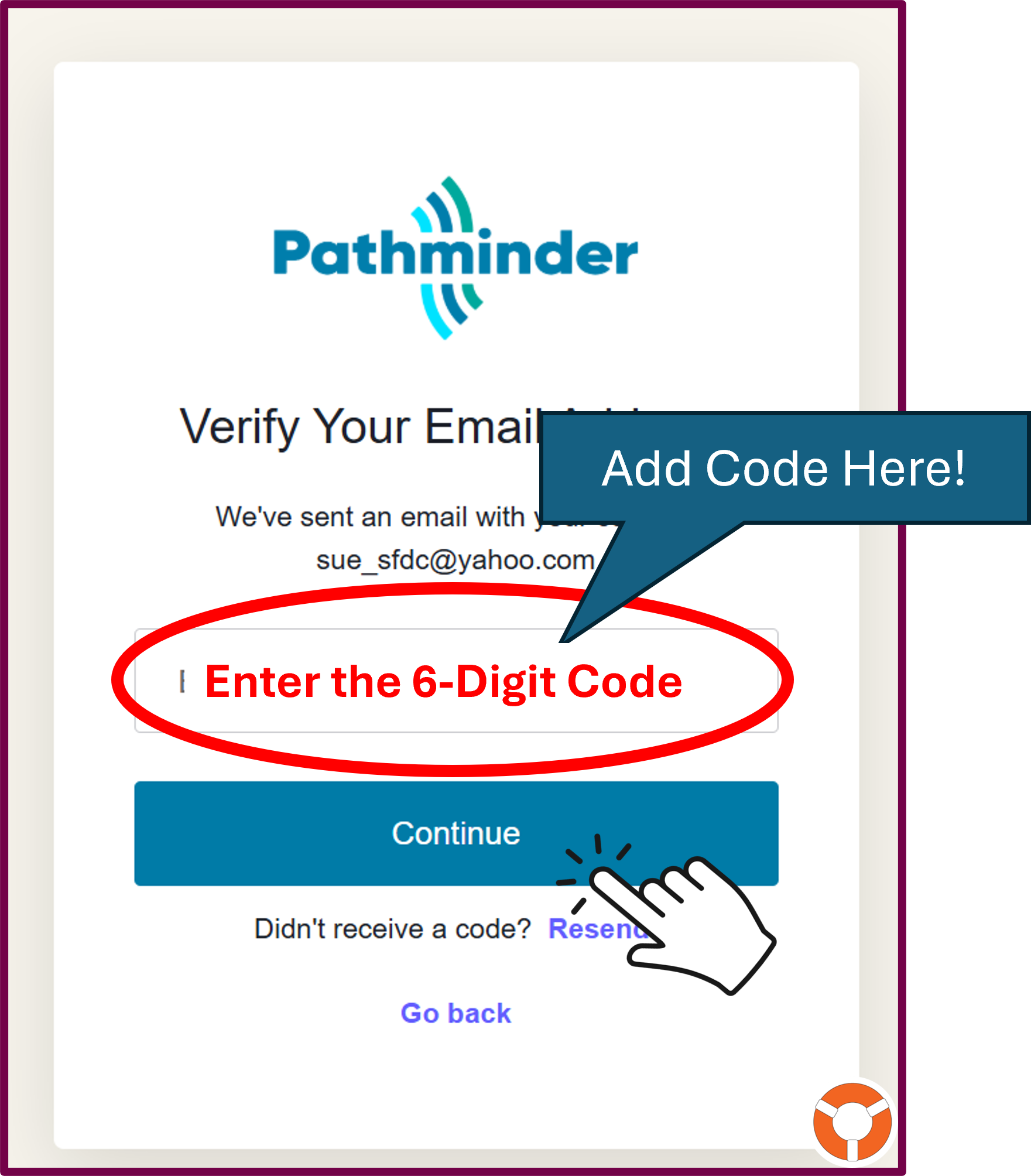 Add 6-digit code - LifeRing Secular Recovery LifeRing Verifications | screenshot of signup confirmation form