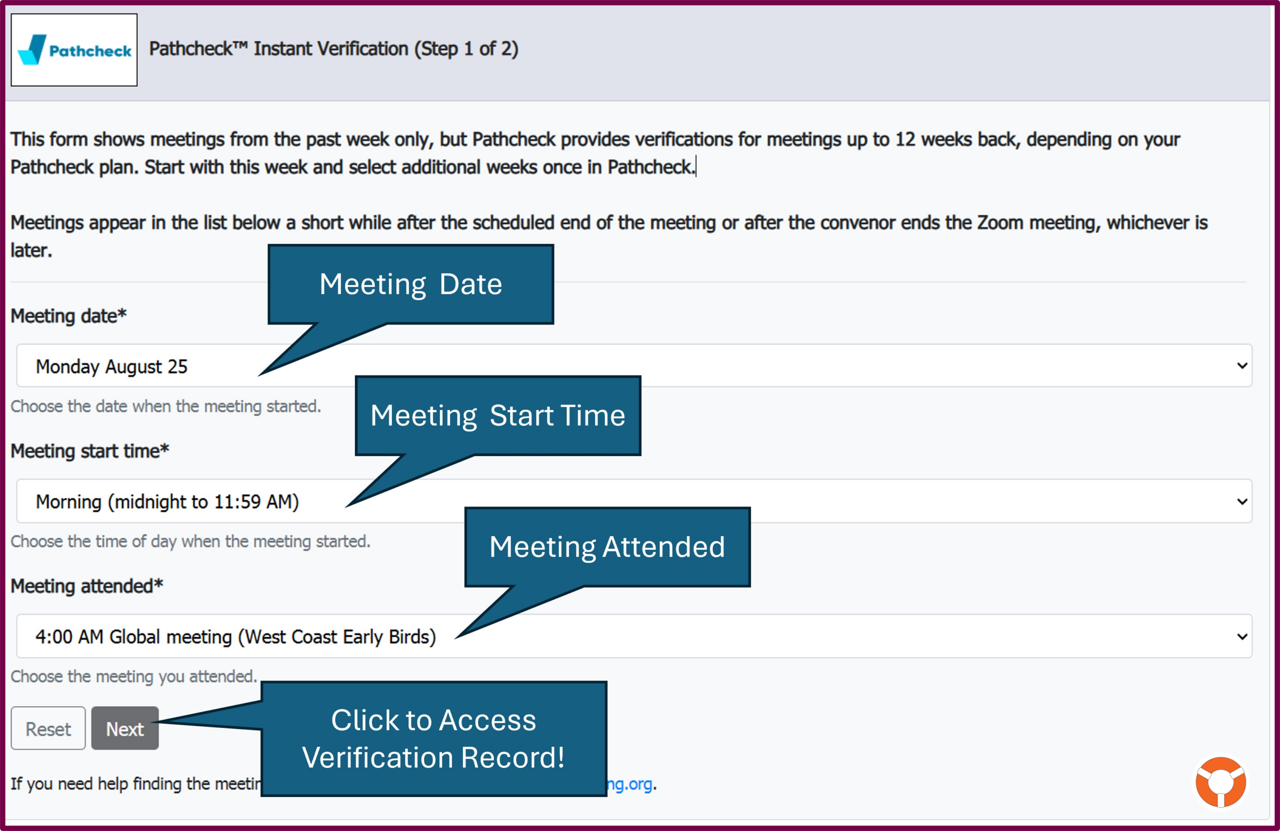 LifeRing Instant Verification search form - LifeRing Secular Recovery LifeRing Verifications Support | screenshot of instant verification form