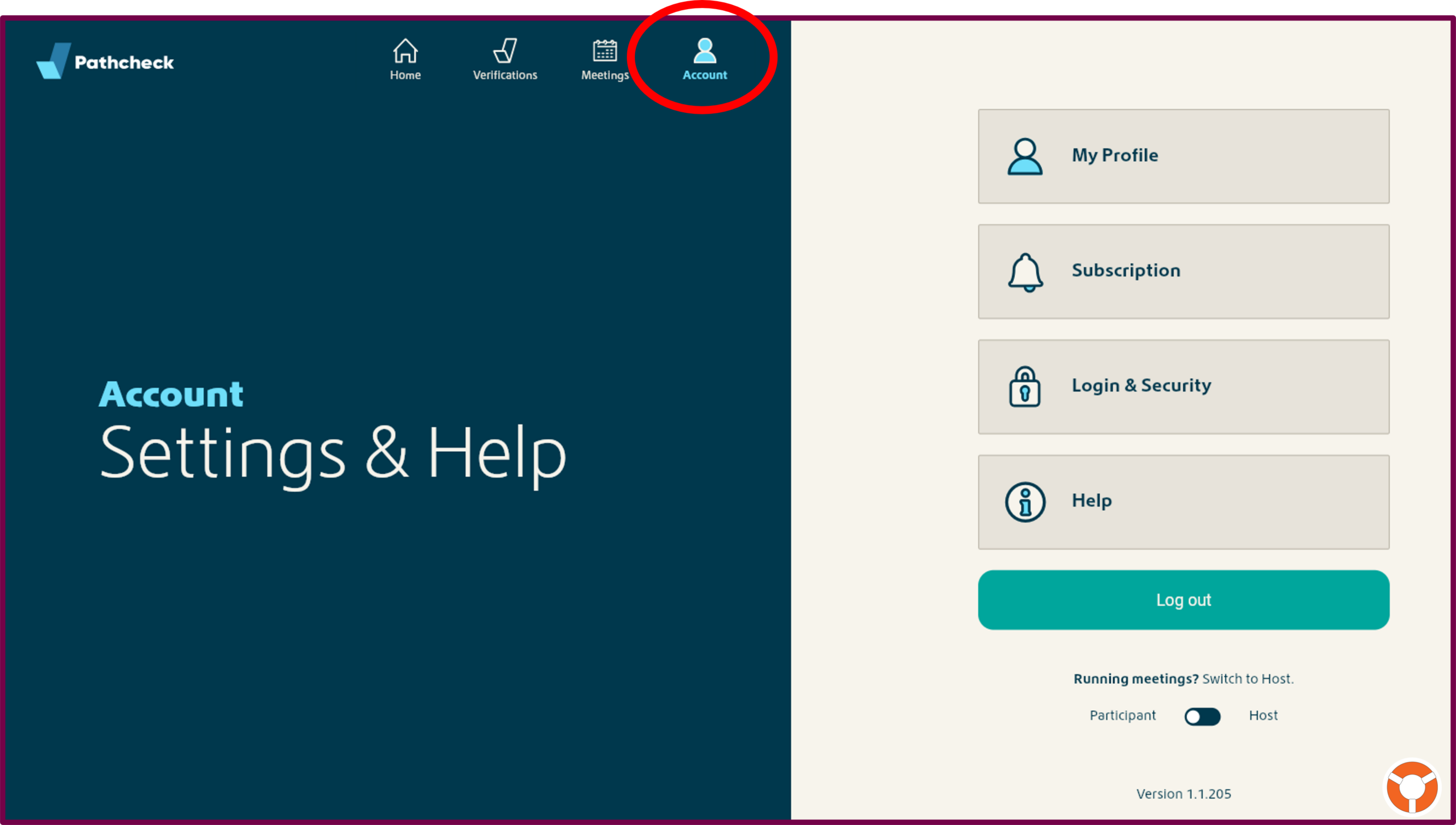Your Pathcheck Verification Account - LifeRing Secular Recovery LifeRing Verification Support | screenshot of personal verification account