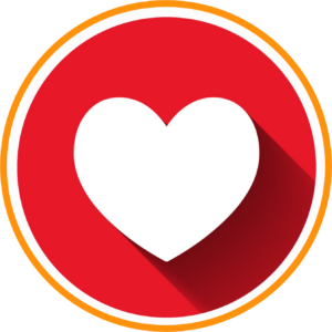 circle with heart representing LifeRing Donors Circle
