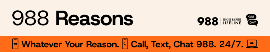 Suicide crisis line for immediate emotional support in the U.S. Call or text 988 to reach the 988 Suicide & Crisis Lifeline. Counselors 24 hours a day, seven days a week.